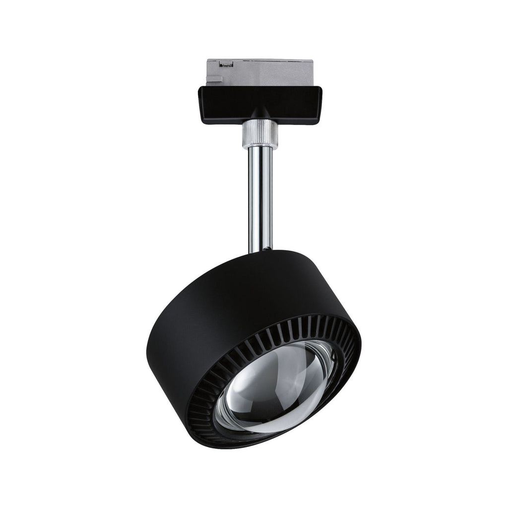 LED skinnespot Aldan URail CCT svart matt Ø9,9 cm bakside