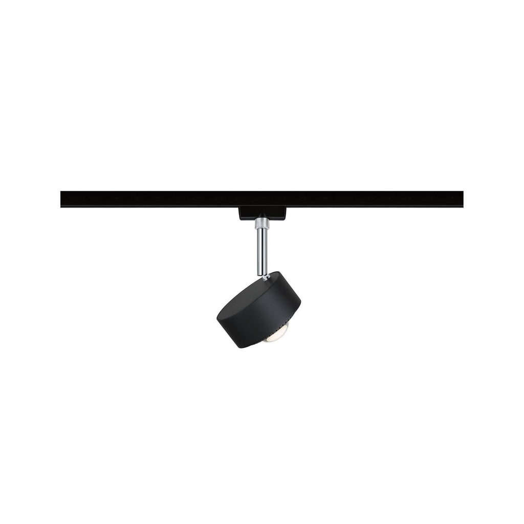 LED skinnespot Aldan URail CCT svart matt Ø9,9 cm detalj