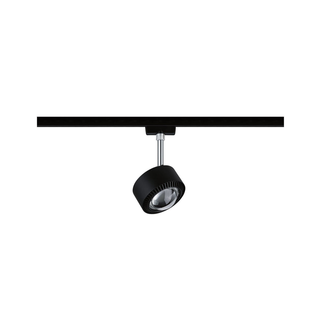 LED skinnespot Aldan URail CCT svart matt Ø9,9 cm montert