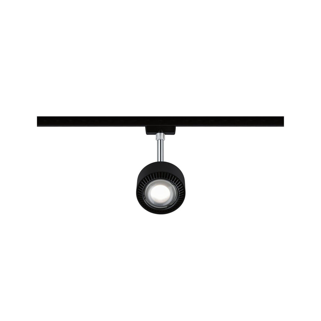 LED skinnespot Aldan URail CCT svart matt Ø9,9 cm nærbilde