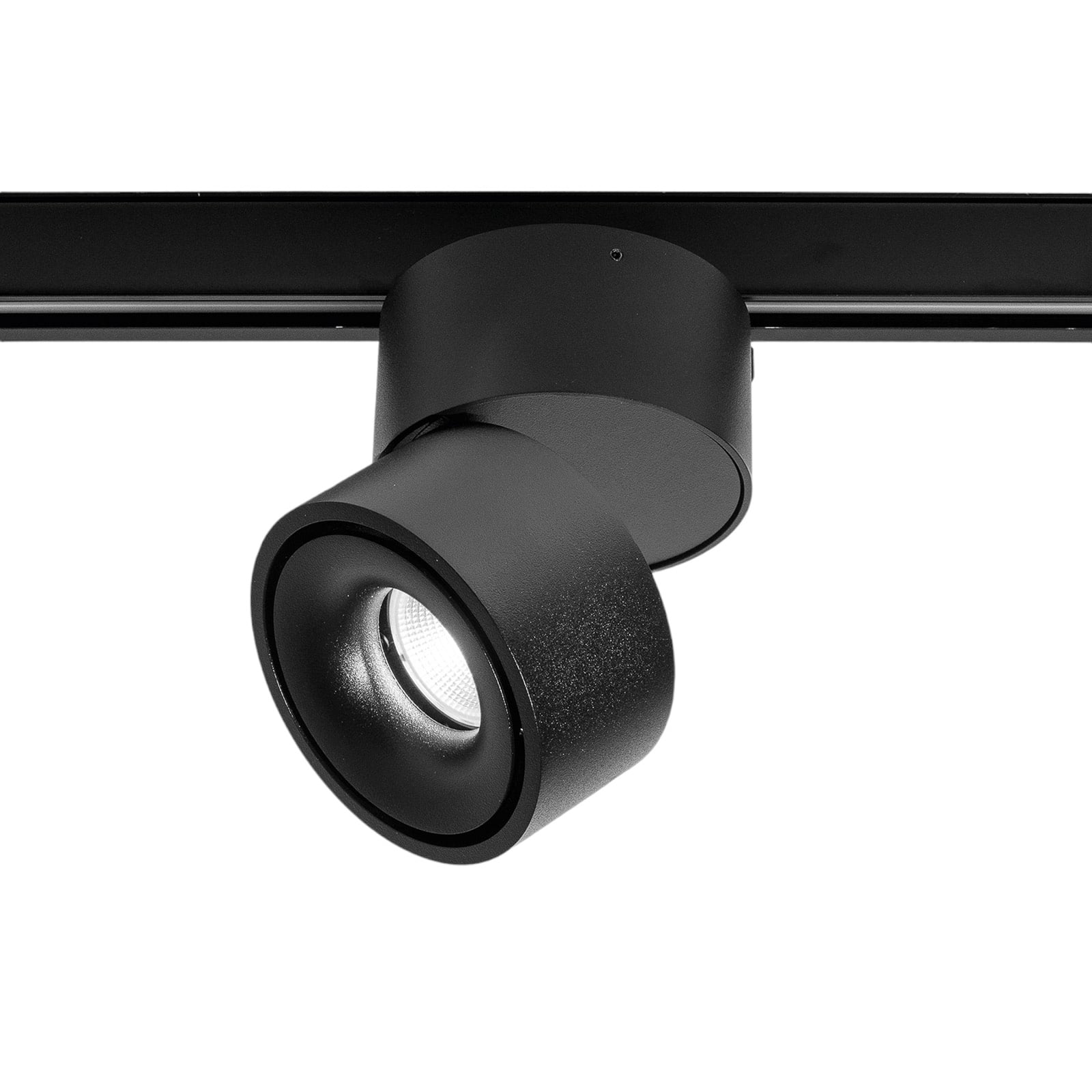 LED skinnespot Clippo dim-to-warm dimbar svart 13W fra Egger Licht forfra