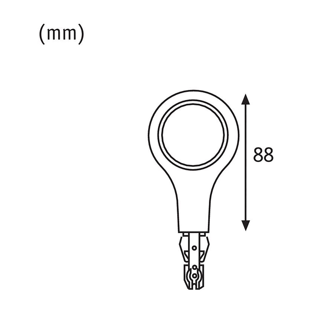 LED skinnespot endestykke URail 5,8W dimbar hvit - Paulmann nærbilde