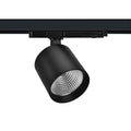 LED skinnespot Fox 3-fase svart 40W 3000K CRI90 forfra