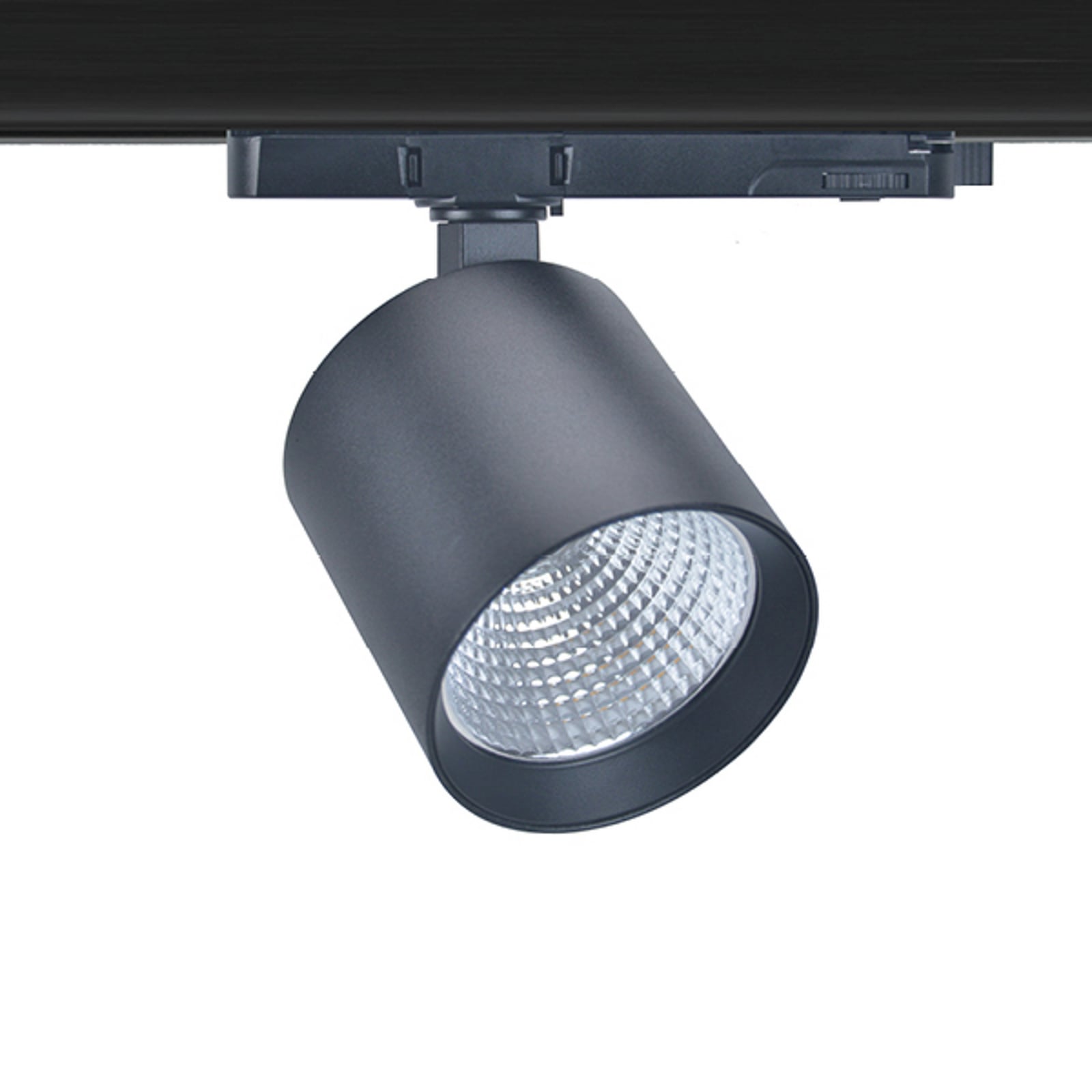LED skinnespot Fox 3-fase svart 40W 3000K CRI90 detalj