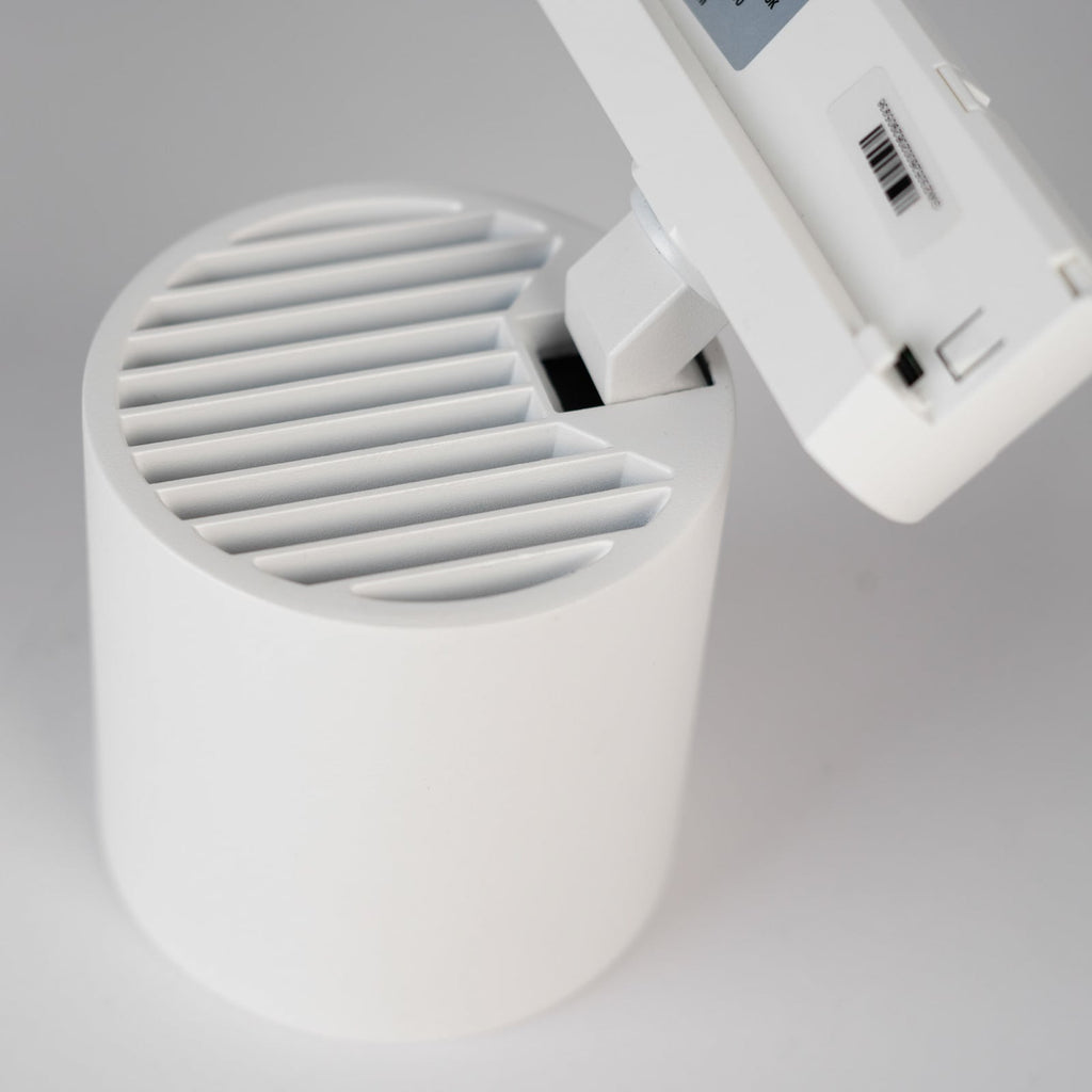 Nærbilde av LED skinnespot Fox hvit 3-fase 40W 3000K CRI90