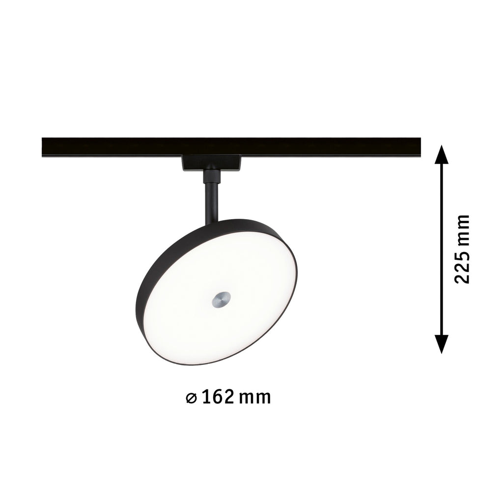 LED skinnespot Hildor URail 15W dimbar svart 4000K Paulmann nærbilde