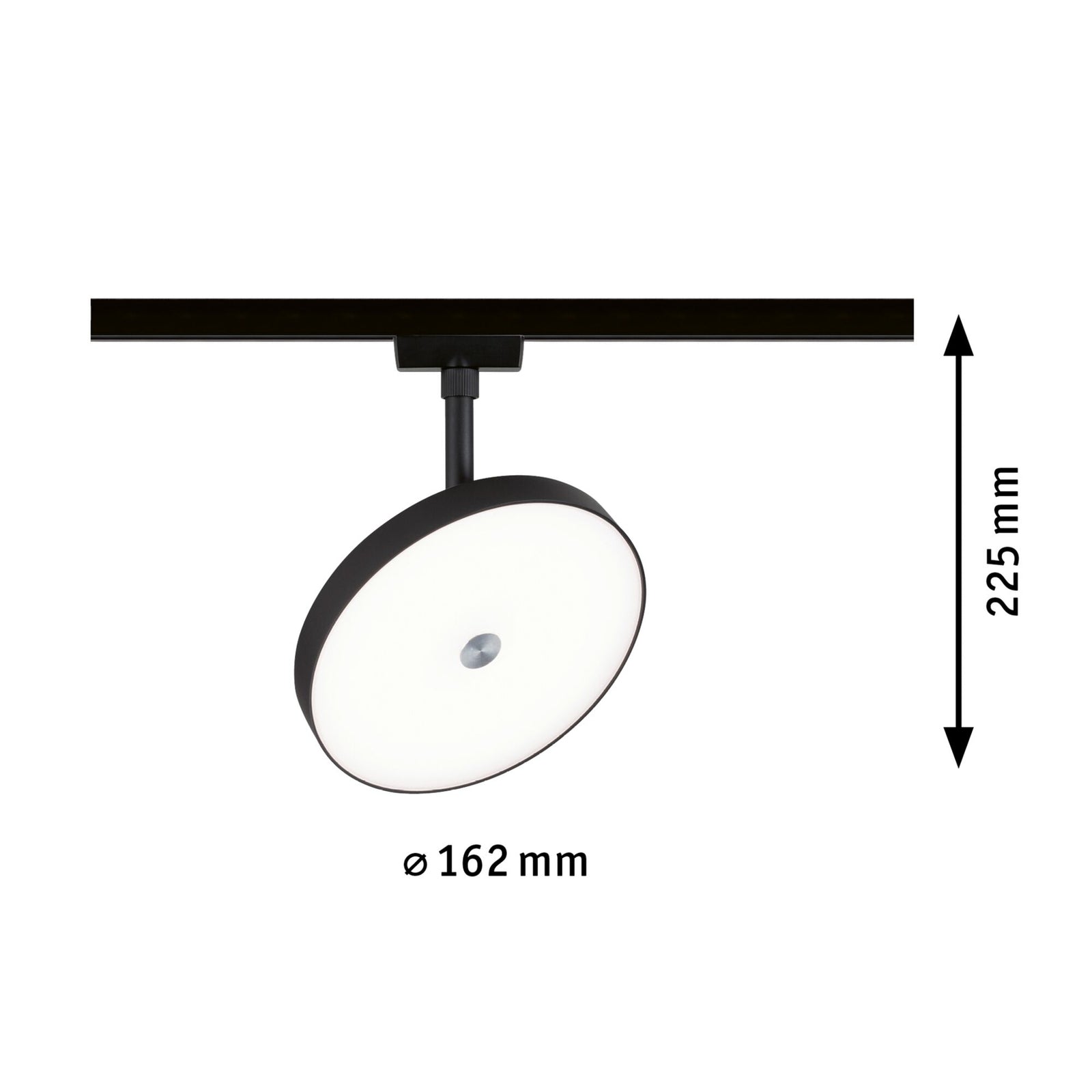 LED skinnespot Hildor URail 15W dimbar svart 4000K Paulmann nærbilde