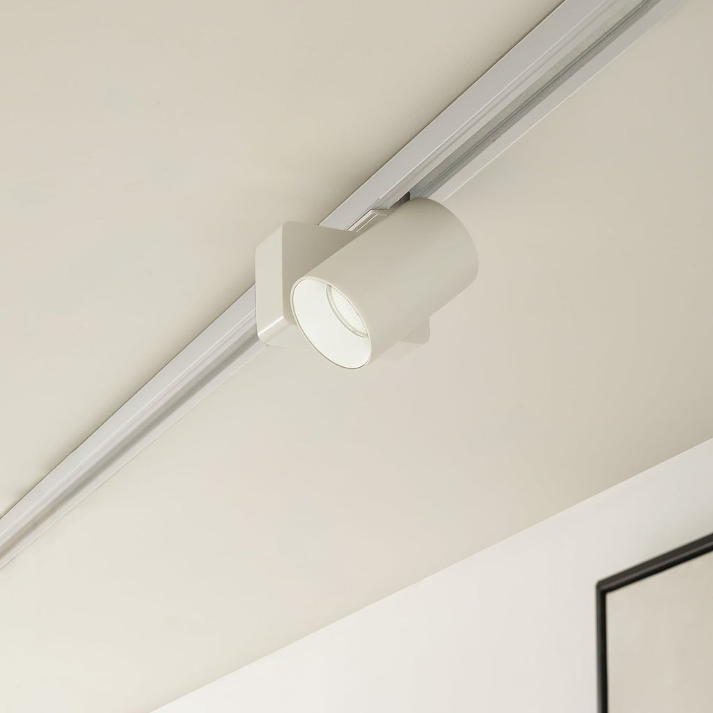 LED skinnespot Linaro Brinja hvit aluminium bakside
