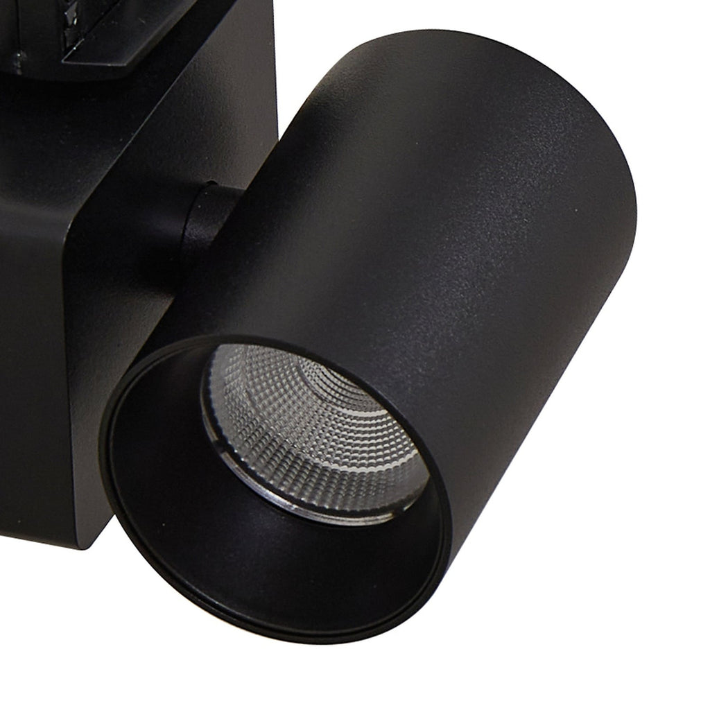 LED skinnespot Linaro/Brinja svart aluminium justerbar vinkel