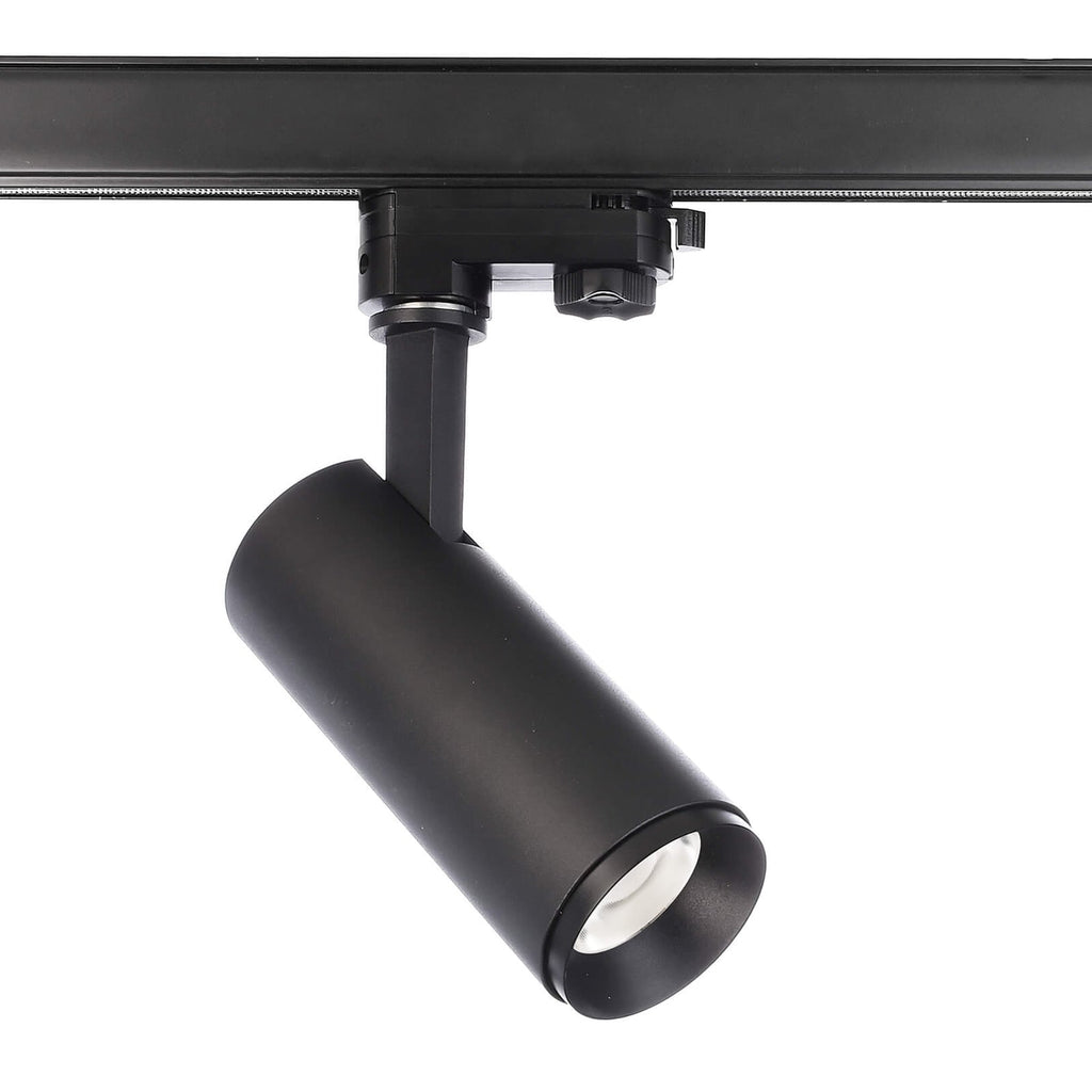 LED skinnespot Lucea 3-fase 10W svart dimbar CCT forfra