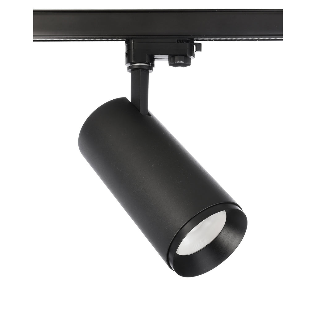 Montert LED skinnespot Lucea 3-fase dimbar svart 30W CRI90 i tak