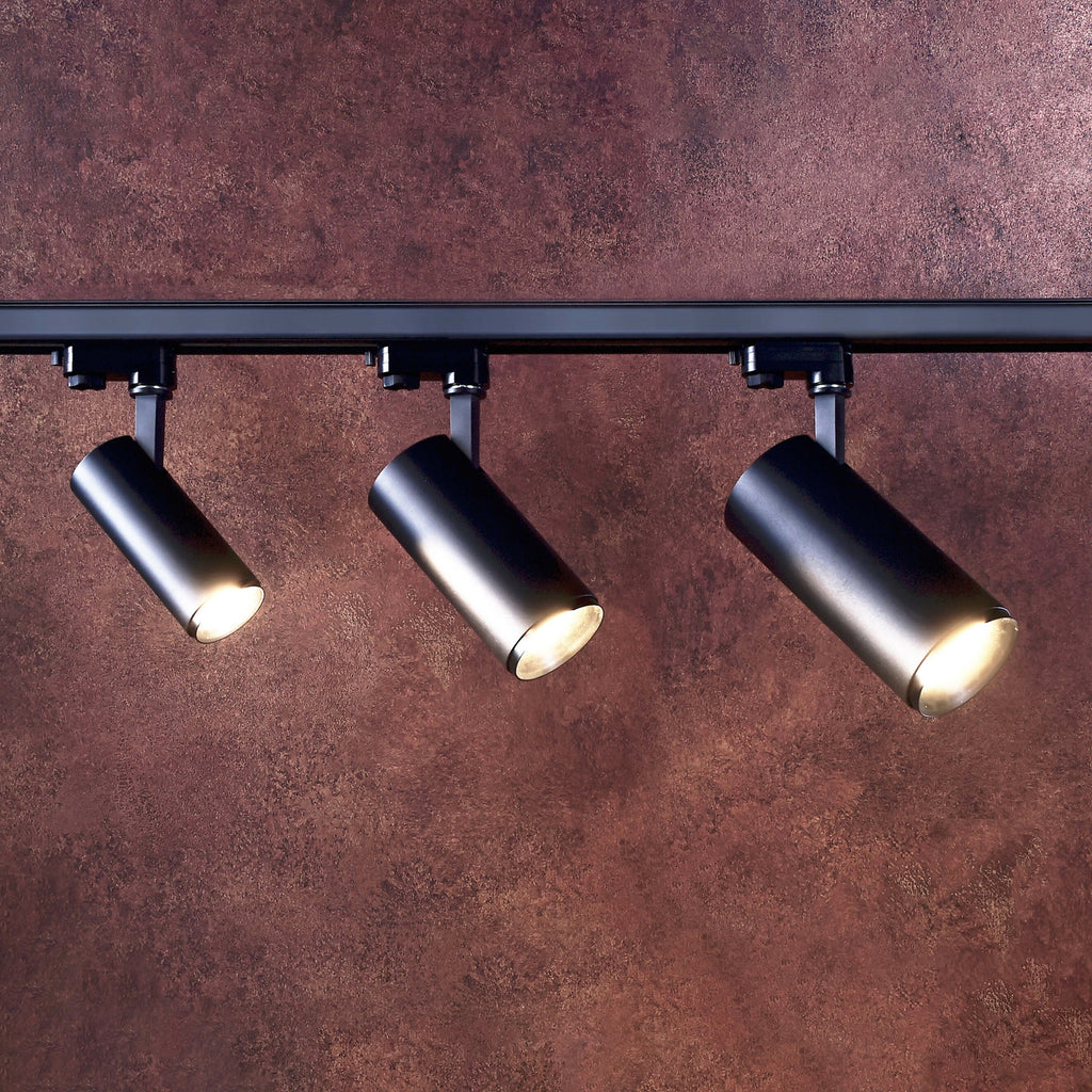 Detalj av LED skinnespot Lucea 3-fase dimbar svart 20W CRI90