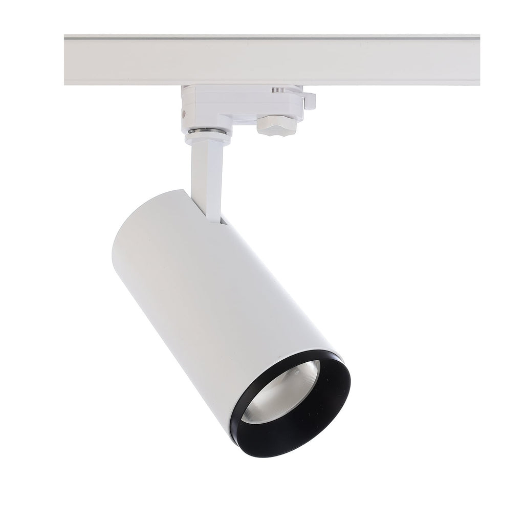 LED skinnespot Lucea 3-fase dimbar hvit 15W CRI90 montert i tak