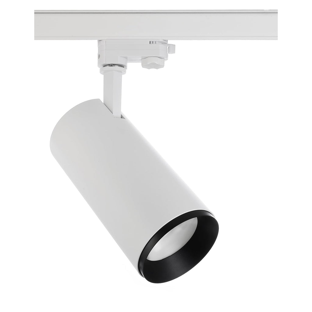 LED skinnespot Lucea hvit 3-fase 30W dimbar CCT montert i tak