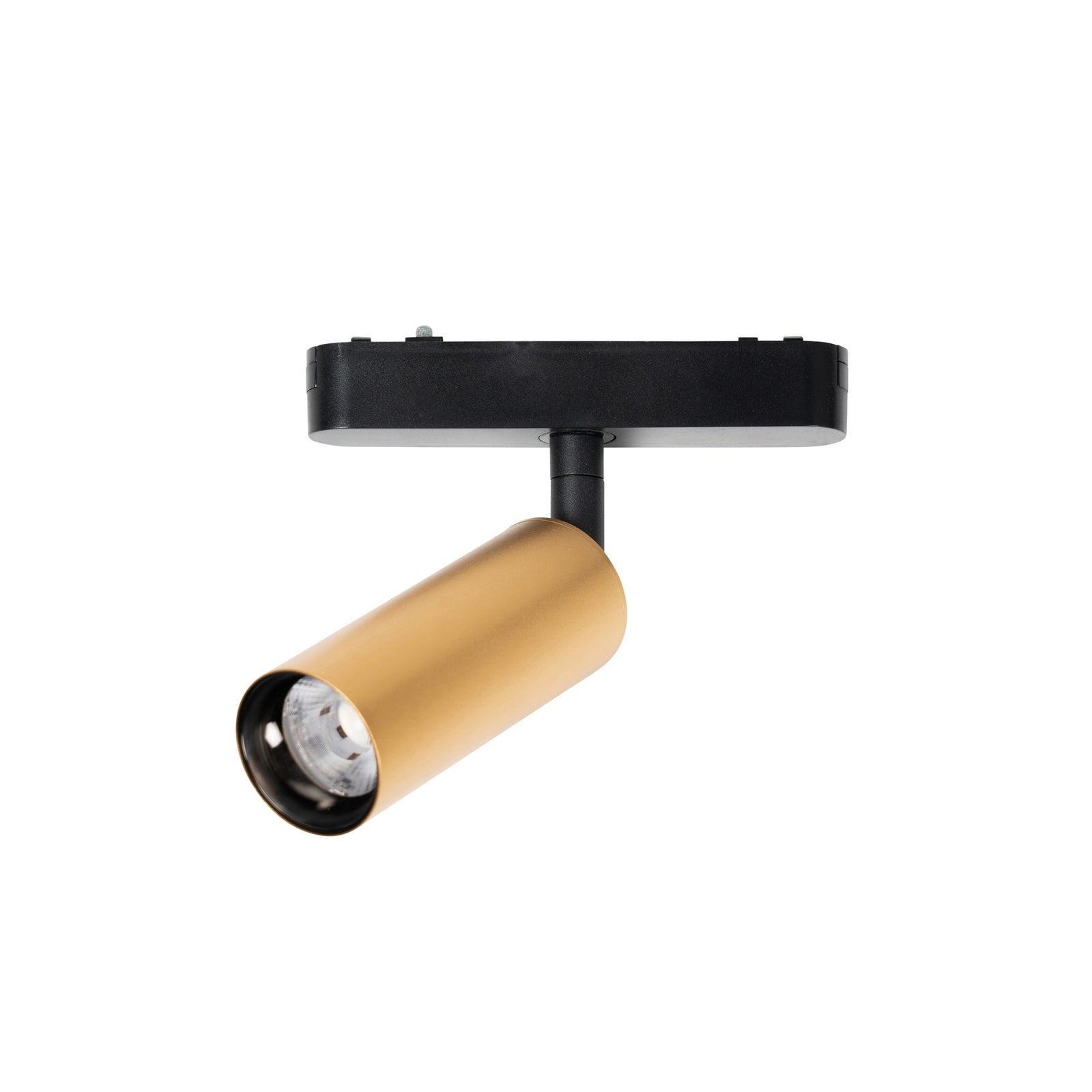 LED-skinnespot Lumaro 48V gull sidevisning