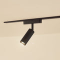 LED-skinnespot Lumaro 48V svart Ø4 cm forfra