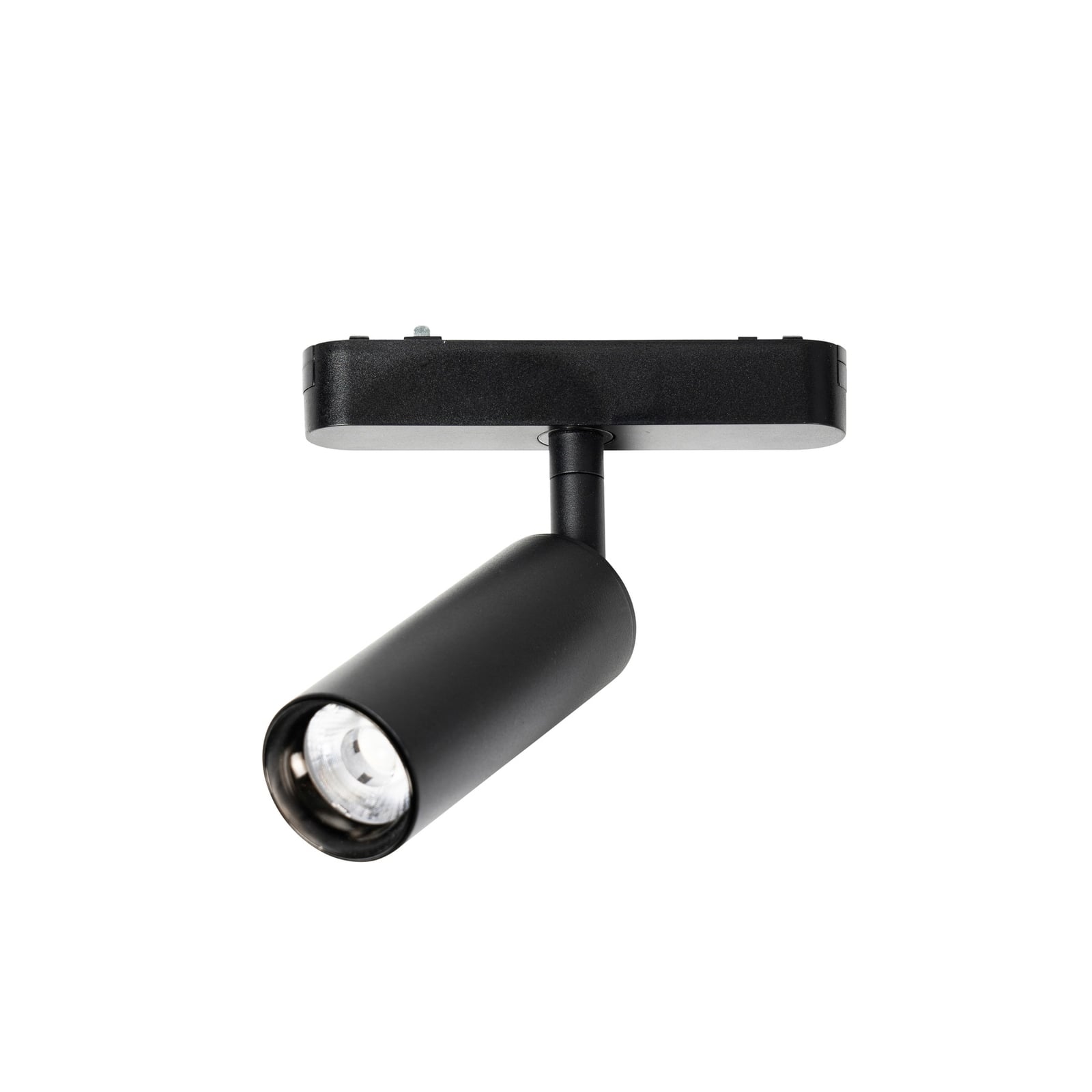 LED-skinnespot Lumaro 48V svart Ø4 cm montert i tak