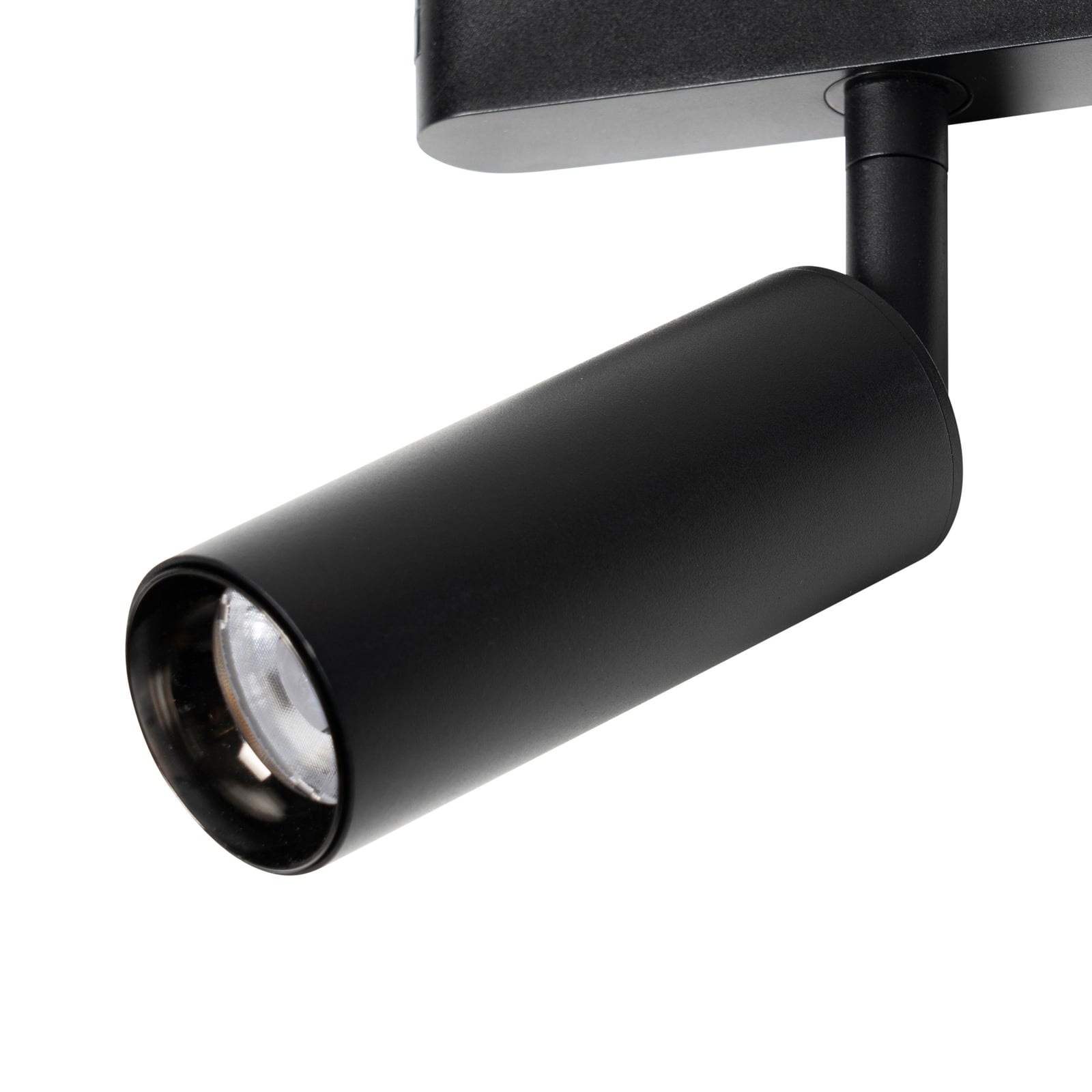 LED-skinnespot Lumaro 48V svart Ø4 cm vinkeljustering