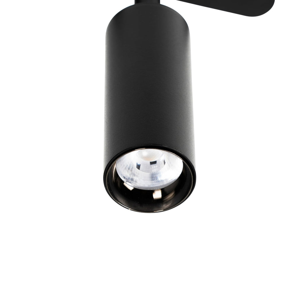 LED-skinnespot Lumaro 48V svart Ø4 cm lysstråle
