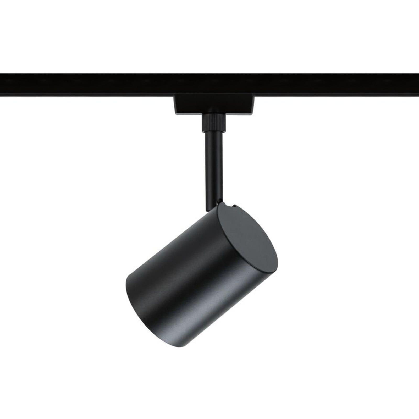 Nærbilde av LED skinnespot Luxe URail Zigbee GU10 RGB CCT svart matt lys