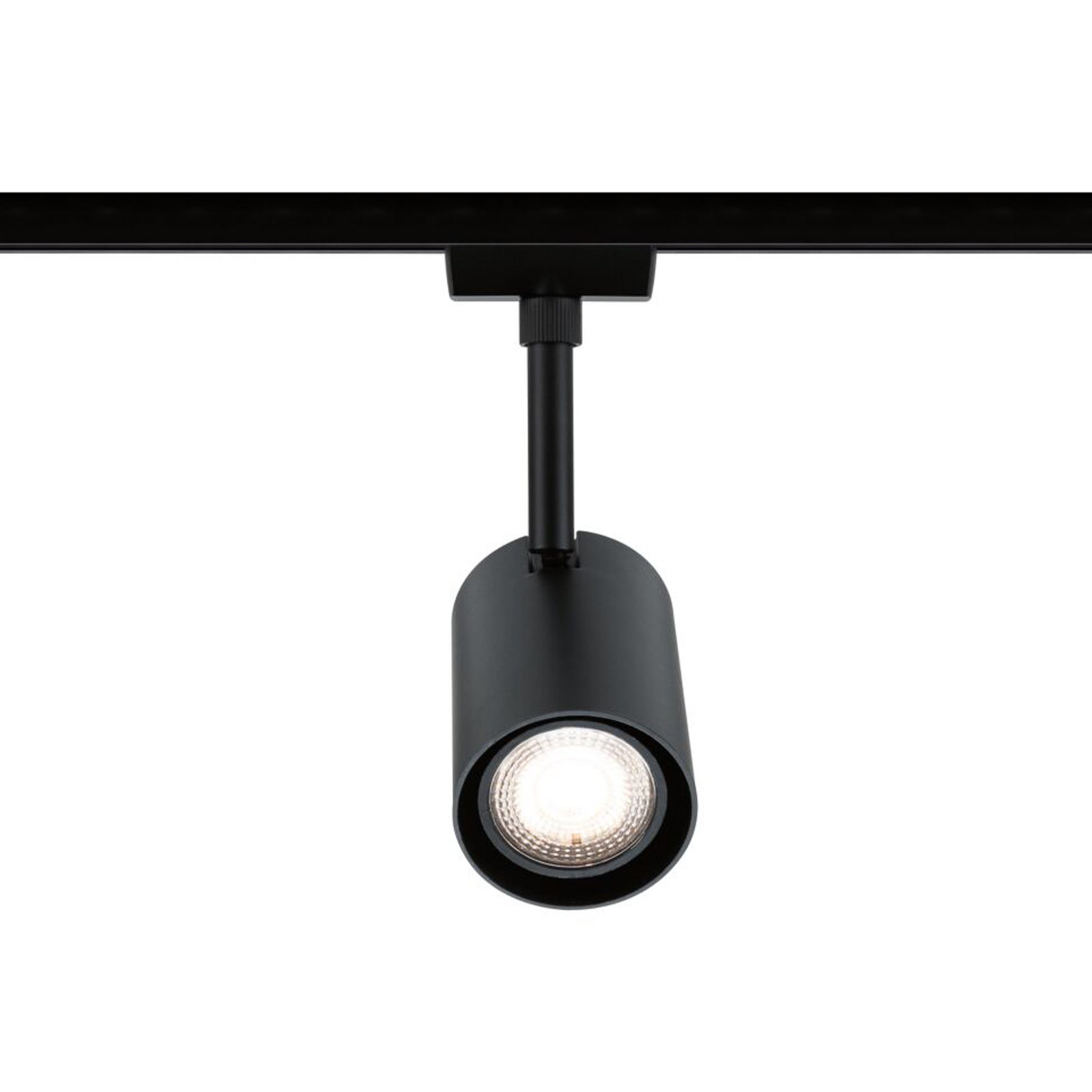 LED skinnespot Luxe URail Zigbee GU10 RGB CCT svart matt med app-styring