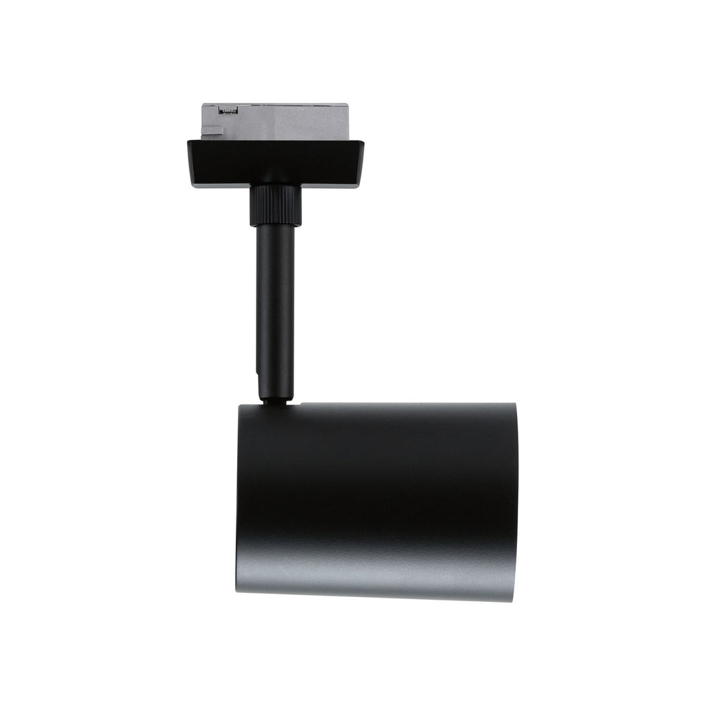 Sideprofil av LED skinnespot Luxe URail Zigbee GU10 RGB CCT svart matt