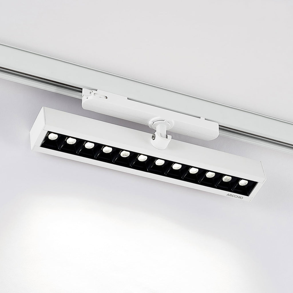 LED skinnespot Millay 3-fase svingbar hvit 26W 4000K forfra