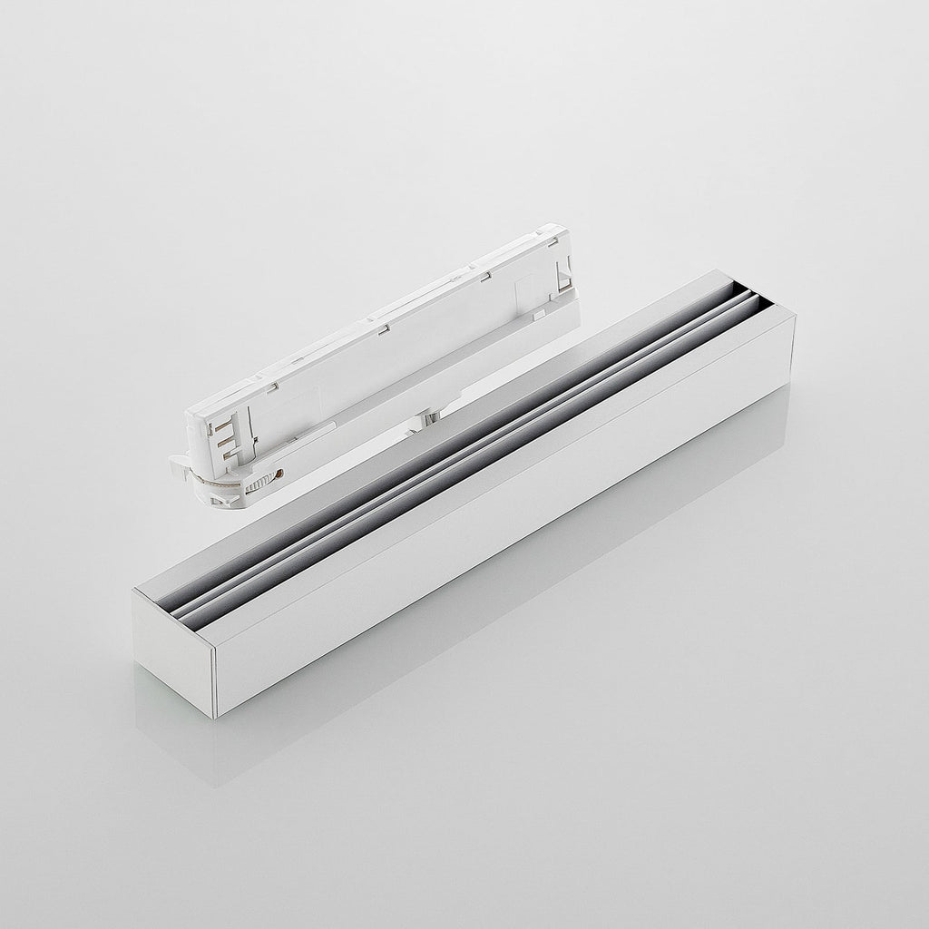 LED skinnespot Millay 3-fase svingbar hvit 26W 4000K sidebilde