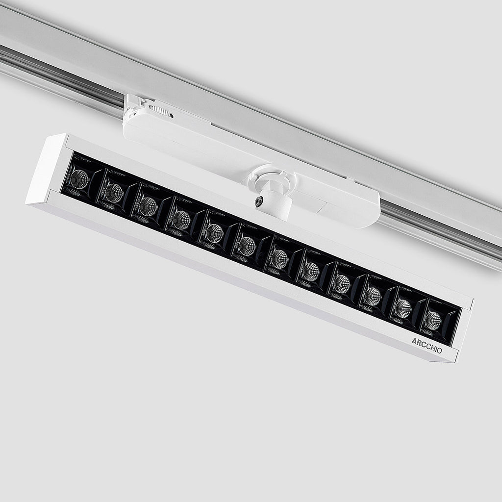 LED skinnespot Millay 3-fase svingbar hvit justerbar vinkel