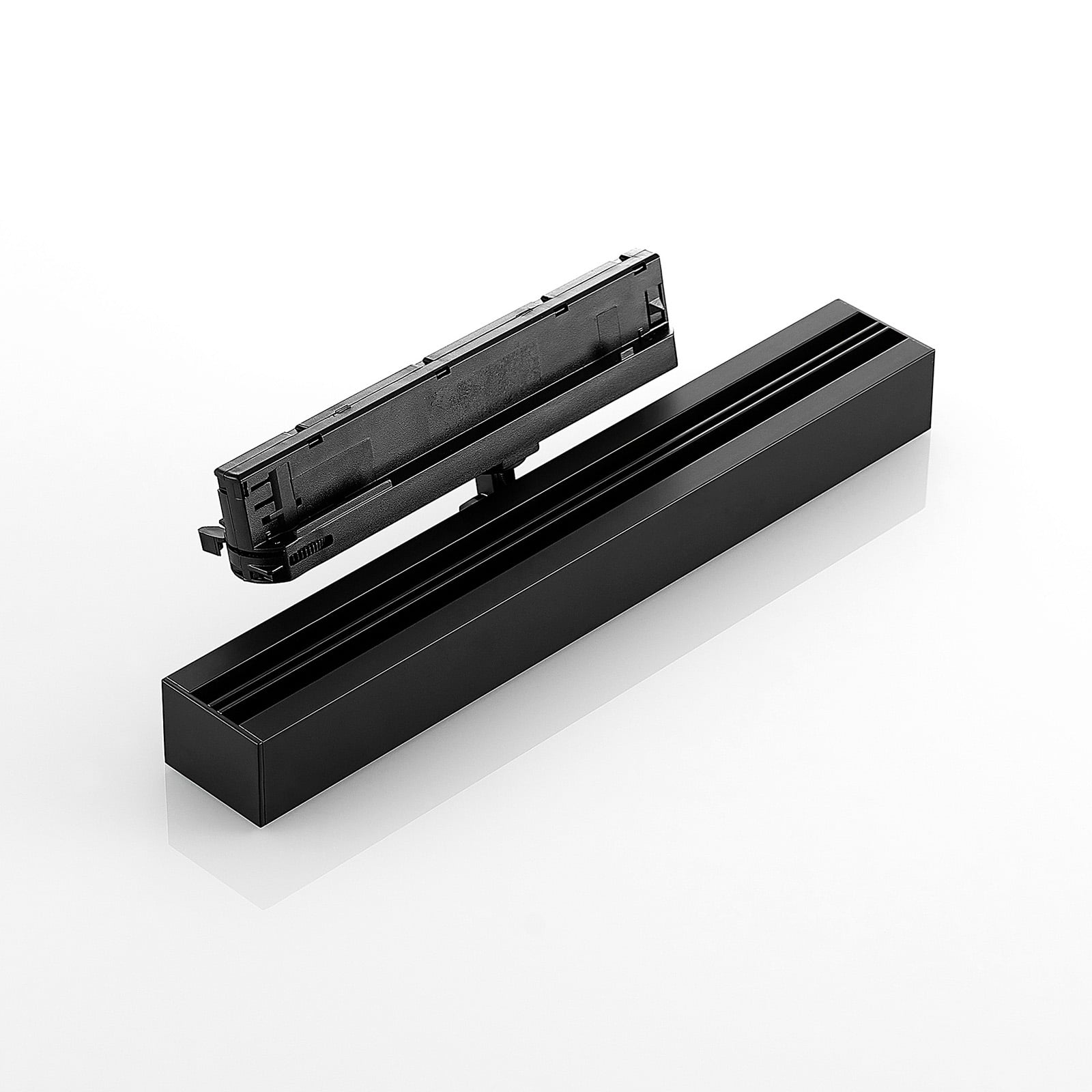 LED-skinnespot Millay svart vinkel