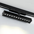 LED skinnespot Millay svart svingbar 4000K 26W forfra