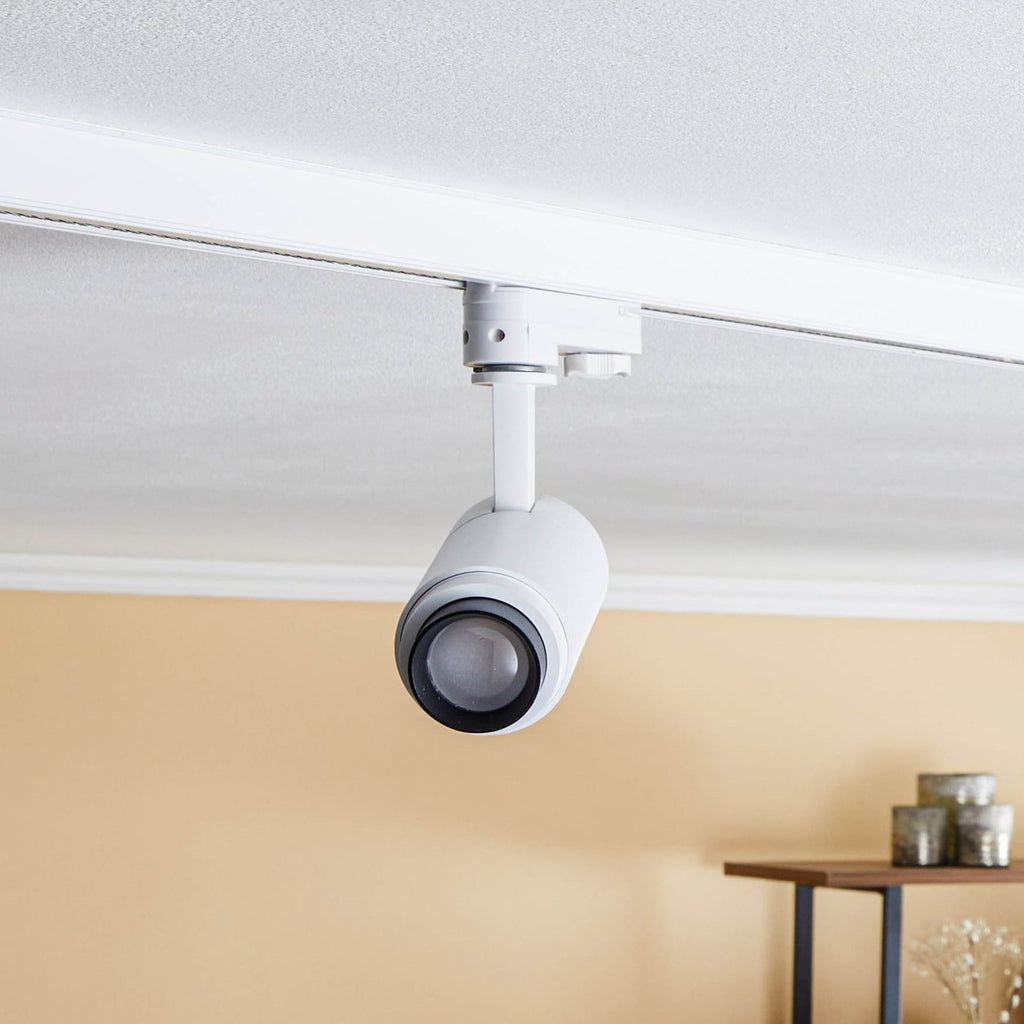 LED skinnespot Nanna hvit 4000K 12W 3-fase aluminium bakside