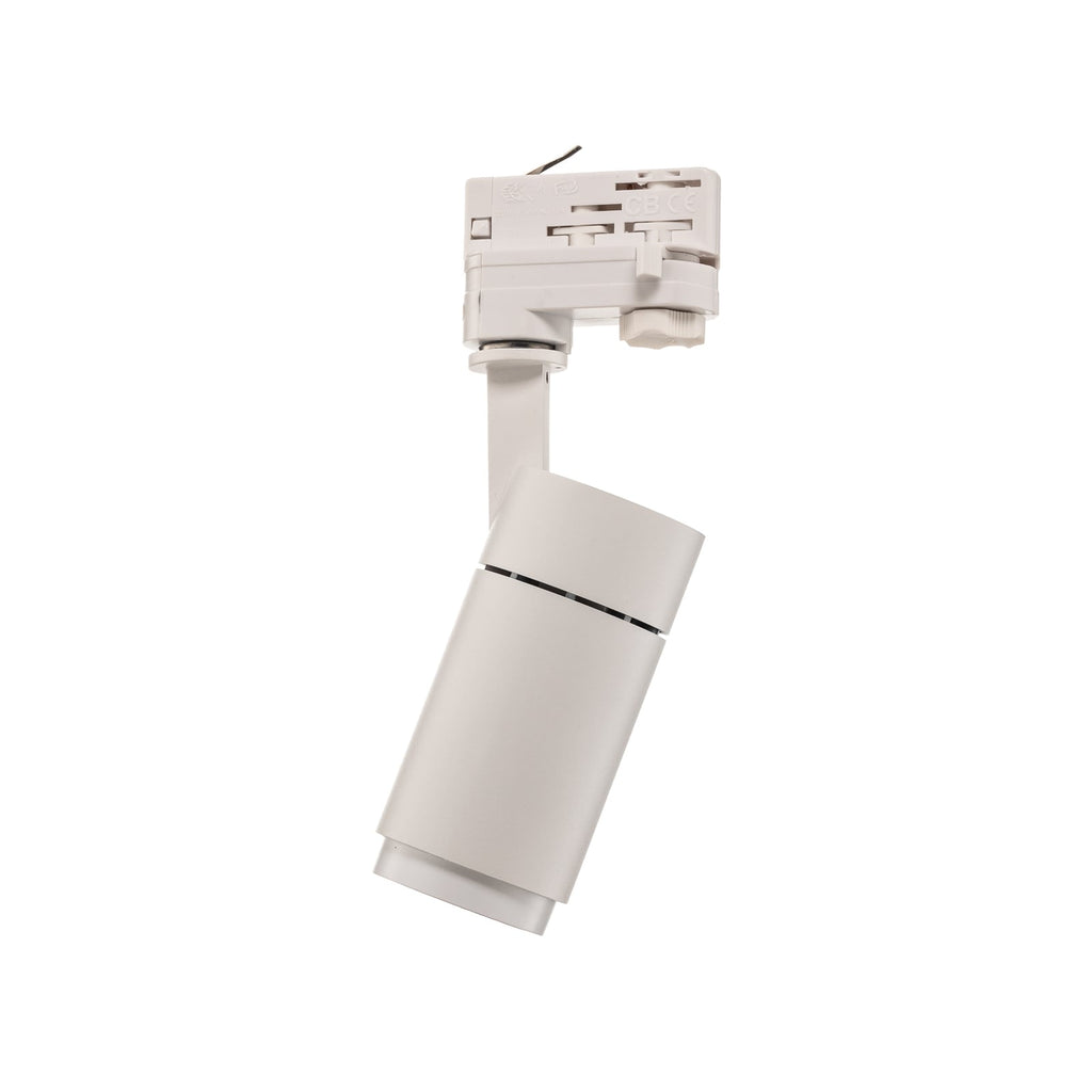 LED skinnespot Nanna hvit 4000K 12W 3-fase aluminium med synlig skinnesystem
