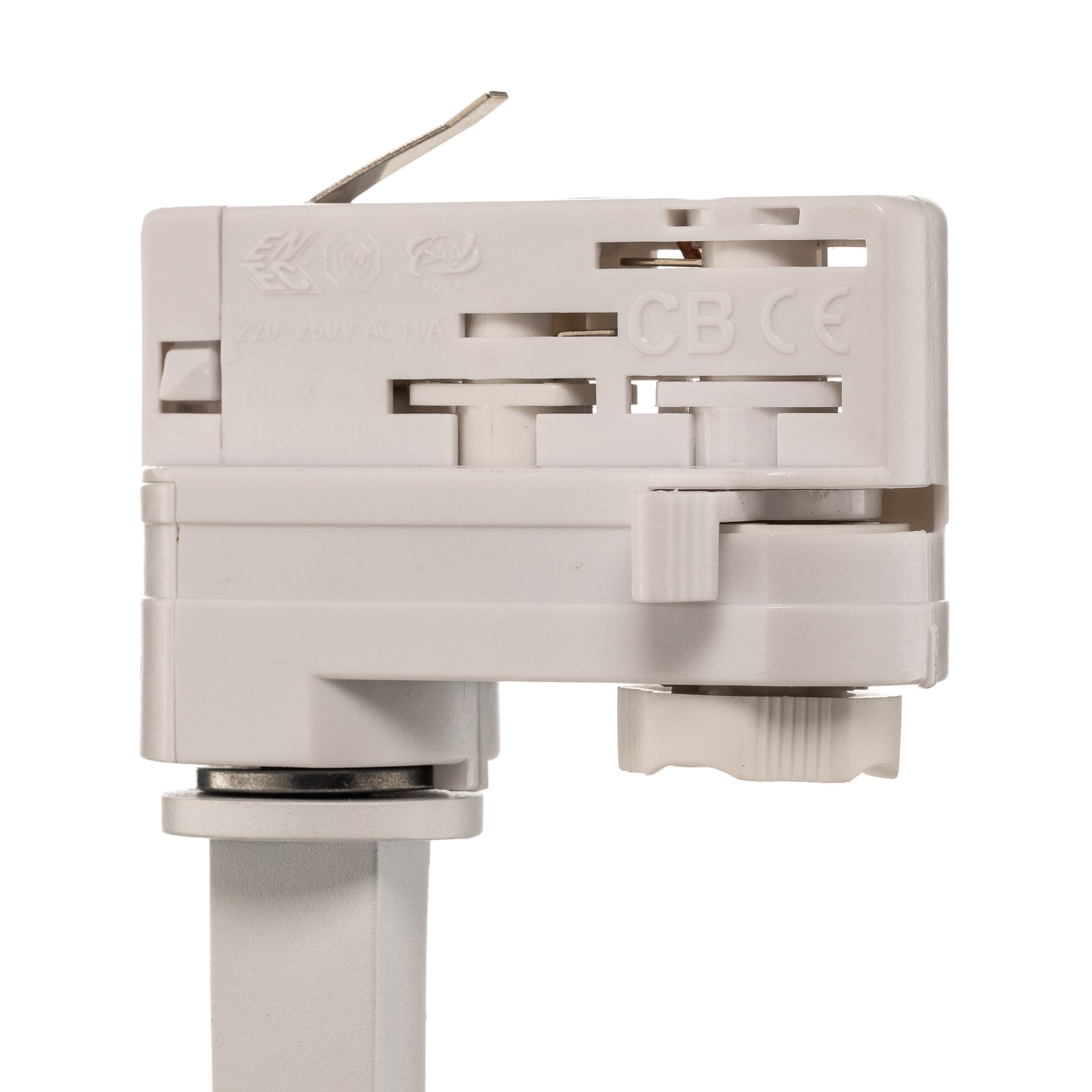 LED skinnespot Nanna hvit 4000K 12W 3-fase aluminium lysdetalj