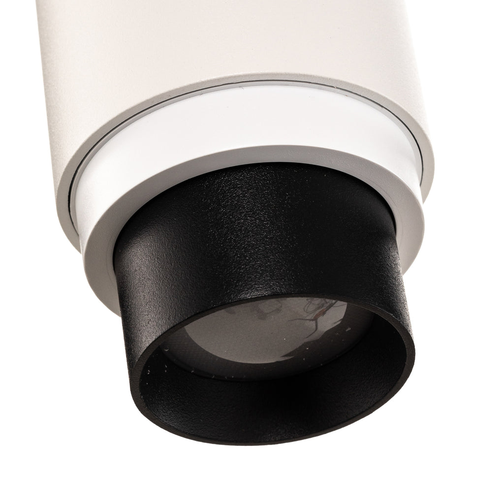 LED skinnespot Nanna hvit 4000K 12W 3-fase aluminium sideprofil