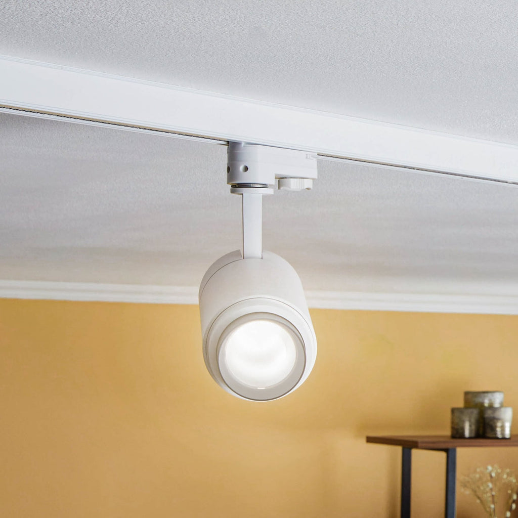 LED skinnespot Nanna hvit 4000K 21W justerbar vinkel forfra