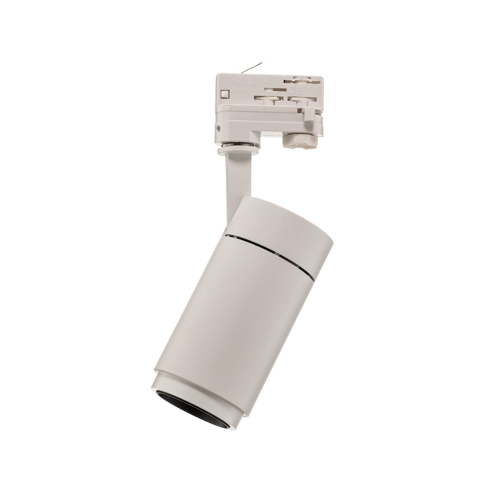 LED skinnespot Nanna hvit 4000K 21W justerbar vinkel sideprofil
