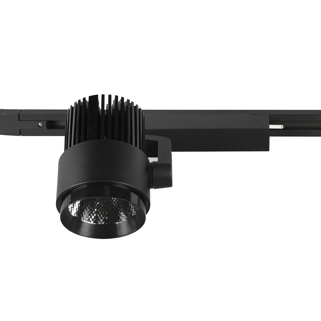 LED skinnespot Radiator DUOline svart matt CCT 15W bakside