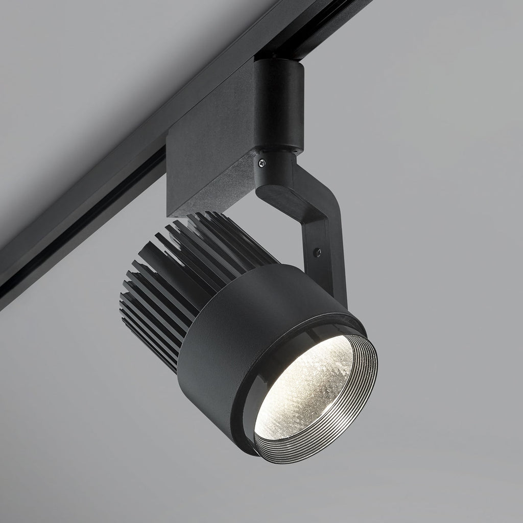 Montert LED skinnespot Radiator DUOline svart matt CCT 15W i skinnesystem