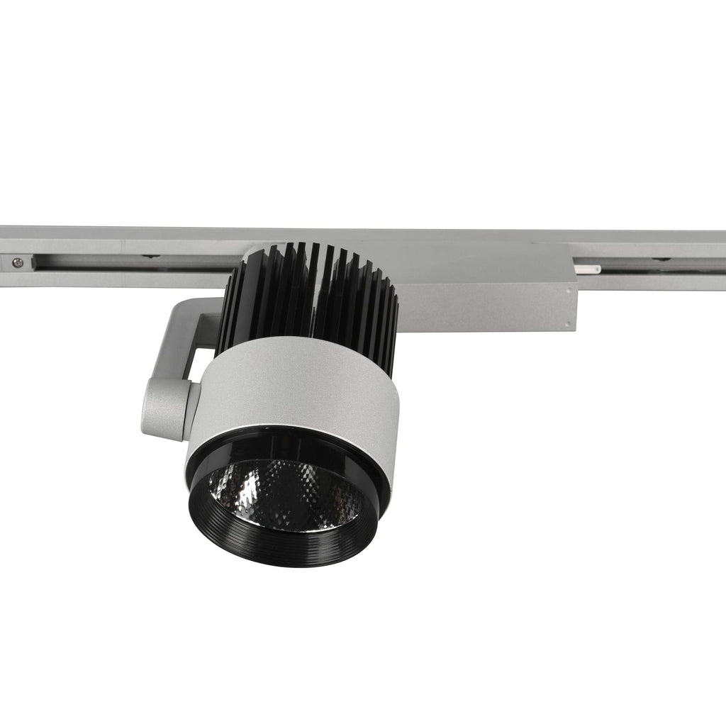 Bakside av LED skinnespot Radiator for DUOline dimbar CCT titan matt