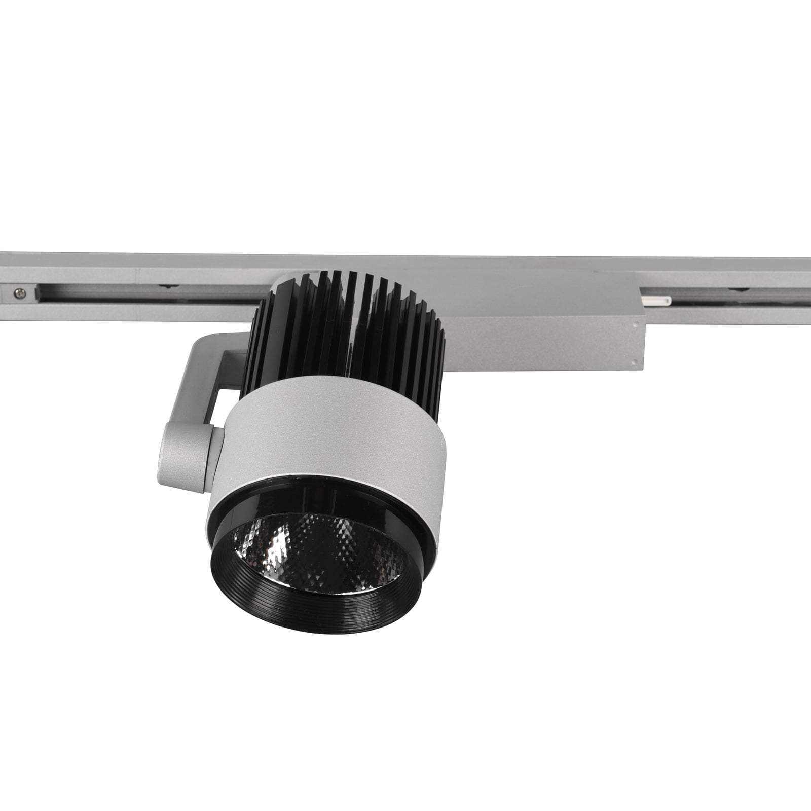 Bakside av LED skinnespot Radiator for DUOline dimbar CCT titan matt