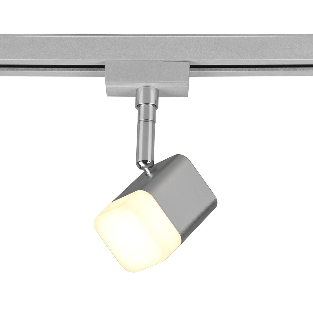LED skinnespot Roubaix DUOline dimbar matt nikkel forfra