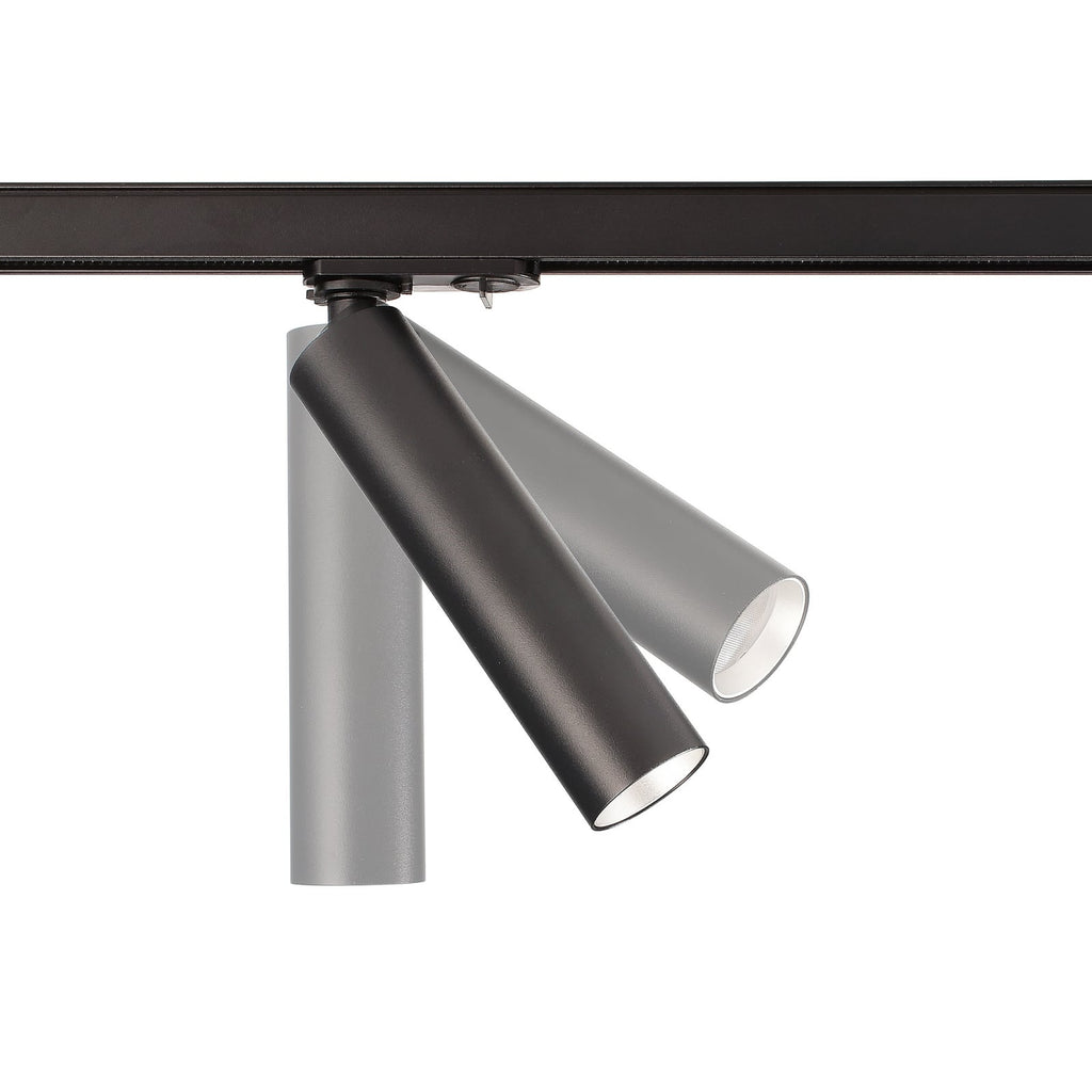 Detalj av LED skinnespot Slim 1-fase svart dimbar 5W 2700K Deko-Light