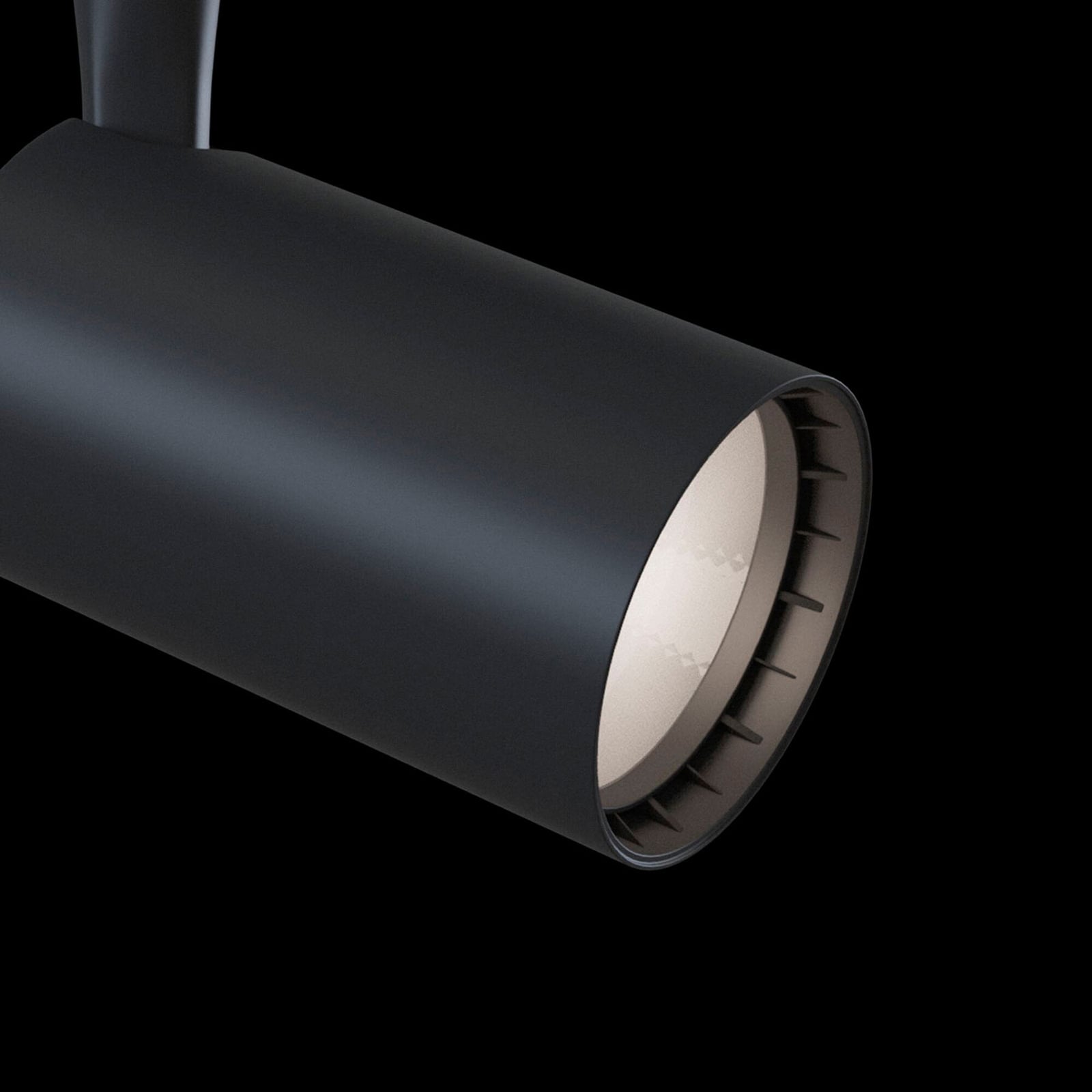 LED-skinnespot Track 1-fase svart 6W 3000K varmhvit nærbilde