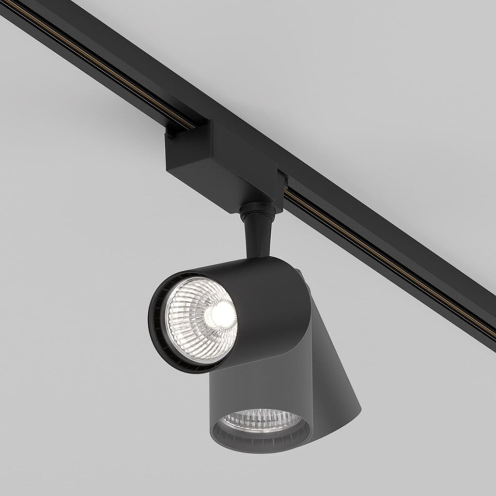 LED-skinnespot Vuoro Unity svart 4000K 10W vinkeljustering