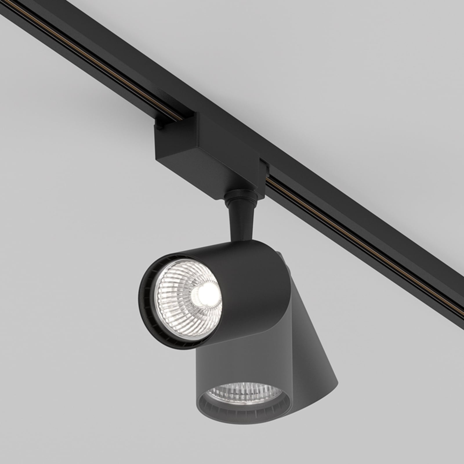 LED-skinnespot Vuoro Unity svart 4000K 10W vinkeljustering