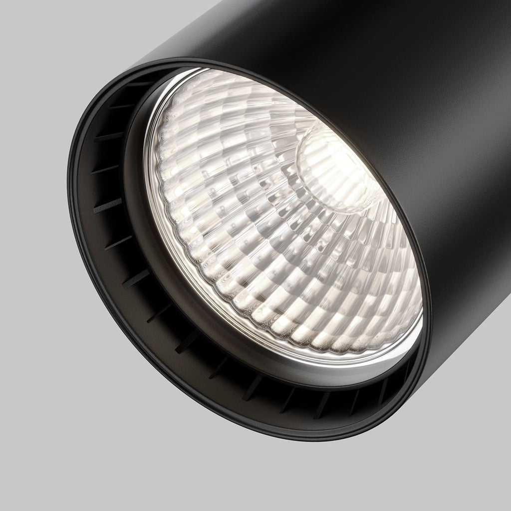 LED-skinnespot Vuoro Unity svart 4000K 10W rotering
