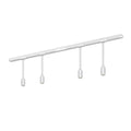 LED skinnesystem 4 pendellamper hvit 150 cm dimbar front