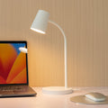 LED skrivebordslampe Ailina hvit dimbar 36 cm varmhvit forfra