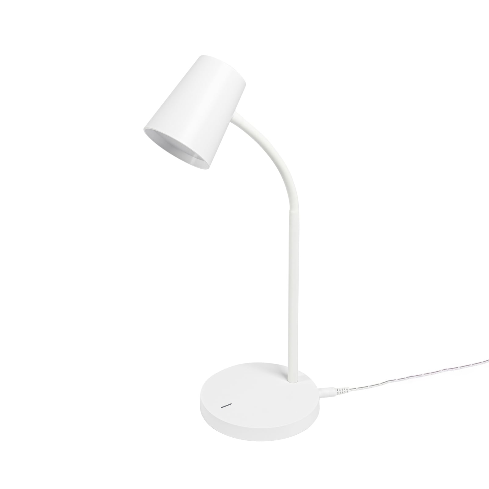 LED skrivebordslampe Ailina hvit dimbar 36 cm varmhvit detalj av arm